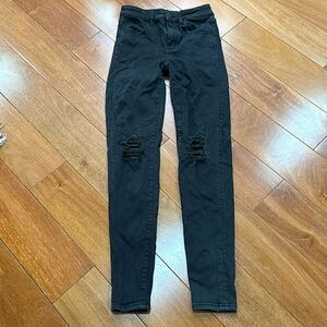 American eagle‎ black high rise jeggimg jeans size 0
